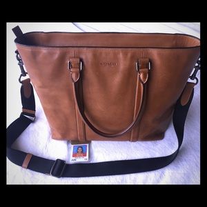 🛑 SOLD - Authentic Coach Leather Laptop Bag